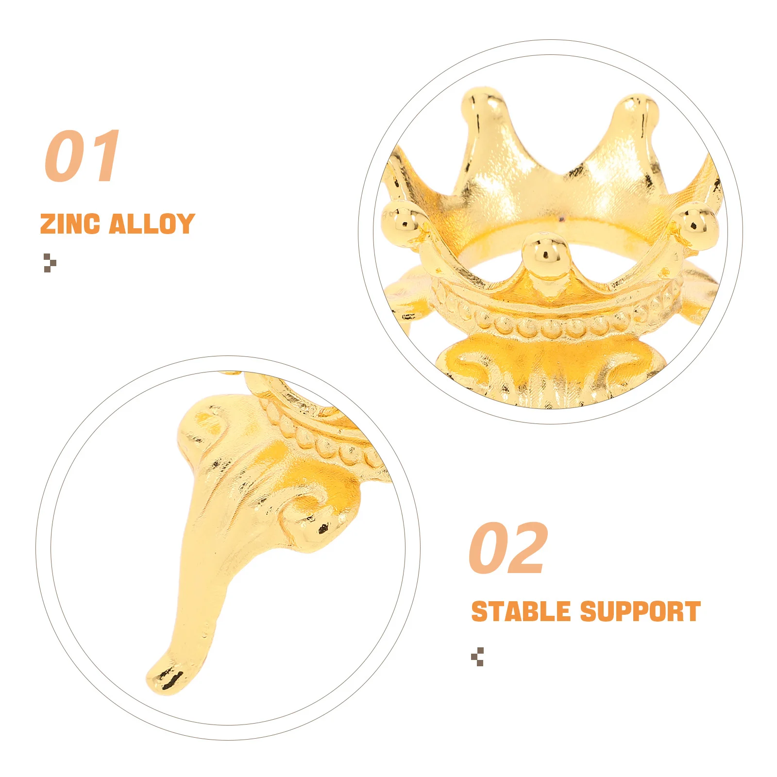 1 قطعة قاعدة الكرة الكريستال تاج صغير حامل معدني ل الكوارتز المجال عرض حامل قاعدة صغيرة الجدول الدعامة متجر مكتب المنزل #3