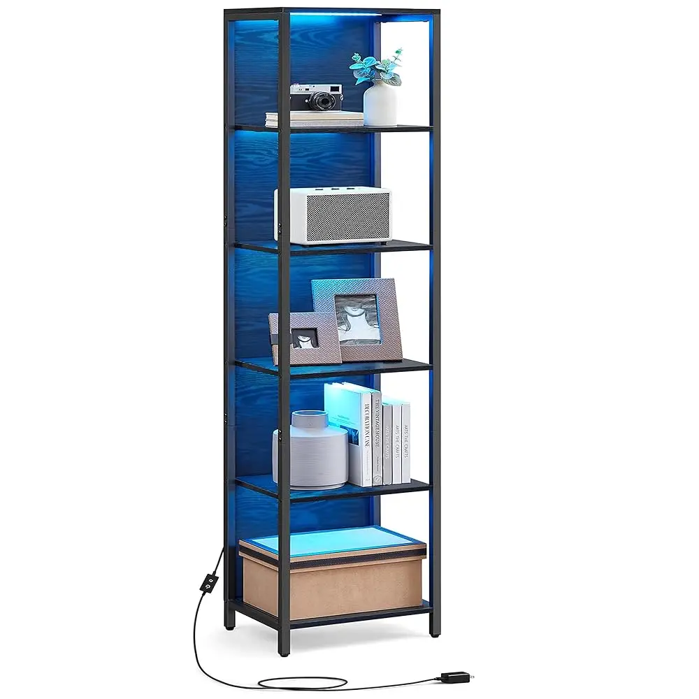 

Прикроватная тумбочка ANDREY с открытыми полками и отсеком для хранения, для гостиной, спальни, дачи