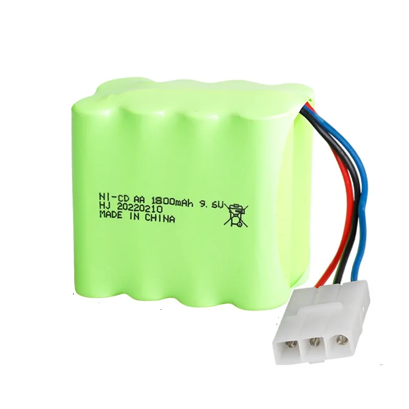 9.6 v 1800 mah NiCD แบตเตอรี่สําหรับของเล่น Rc รถถังรถไฟหุ่นยนต์เรือปืน AA 1800 mah 9.6 v แบตเตอรี่ Pack 1 ชิ้น