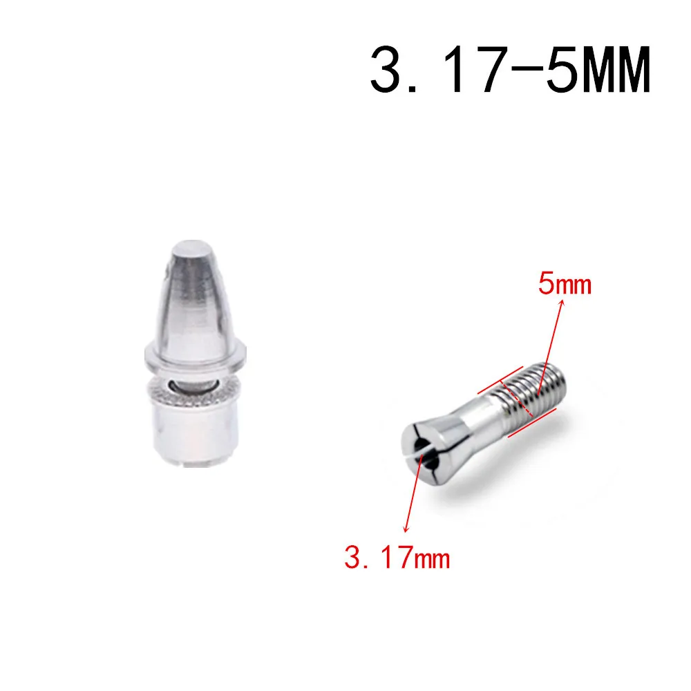 Aluminiowy pocisk ze śmigłem Adapter Prop uchwyt stały 3.0/3.17/4.0/5.0mm M5/M6/M8 dla RC samolot Spinner Quadcopter części silnika