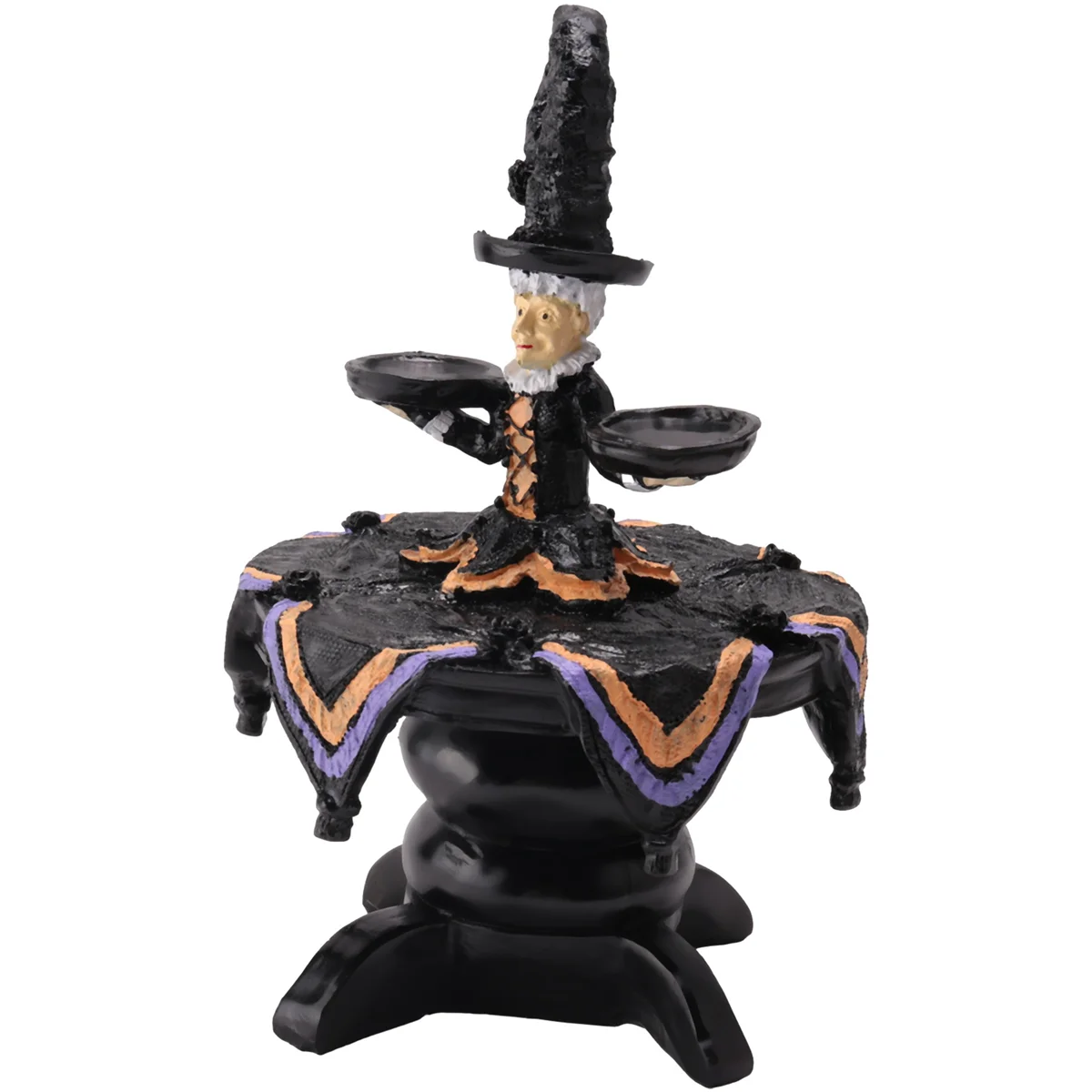 Halloween Witch Display Stand Tray, Resin Crafts Desktop Decoration Ornaments