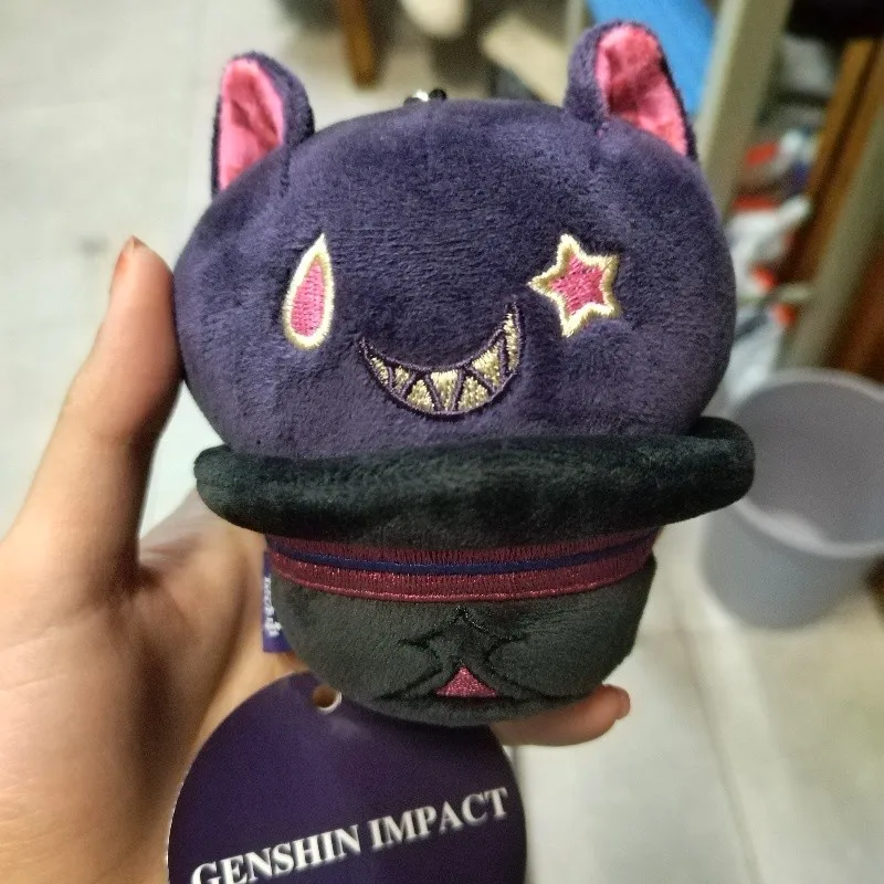ليني القطيفة دمية المفاتيح الرسمية لعبة Genshin Impact Merch مضحك القط قلادة تأثيري الدعامة لهدايا Doujin عيد الميلاد