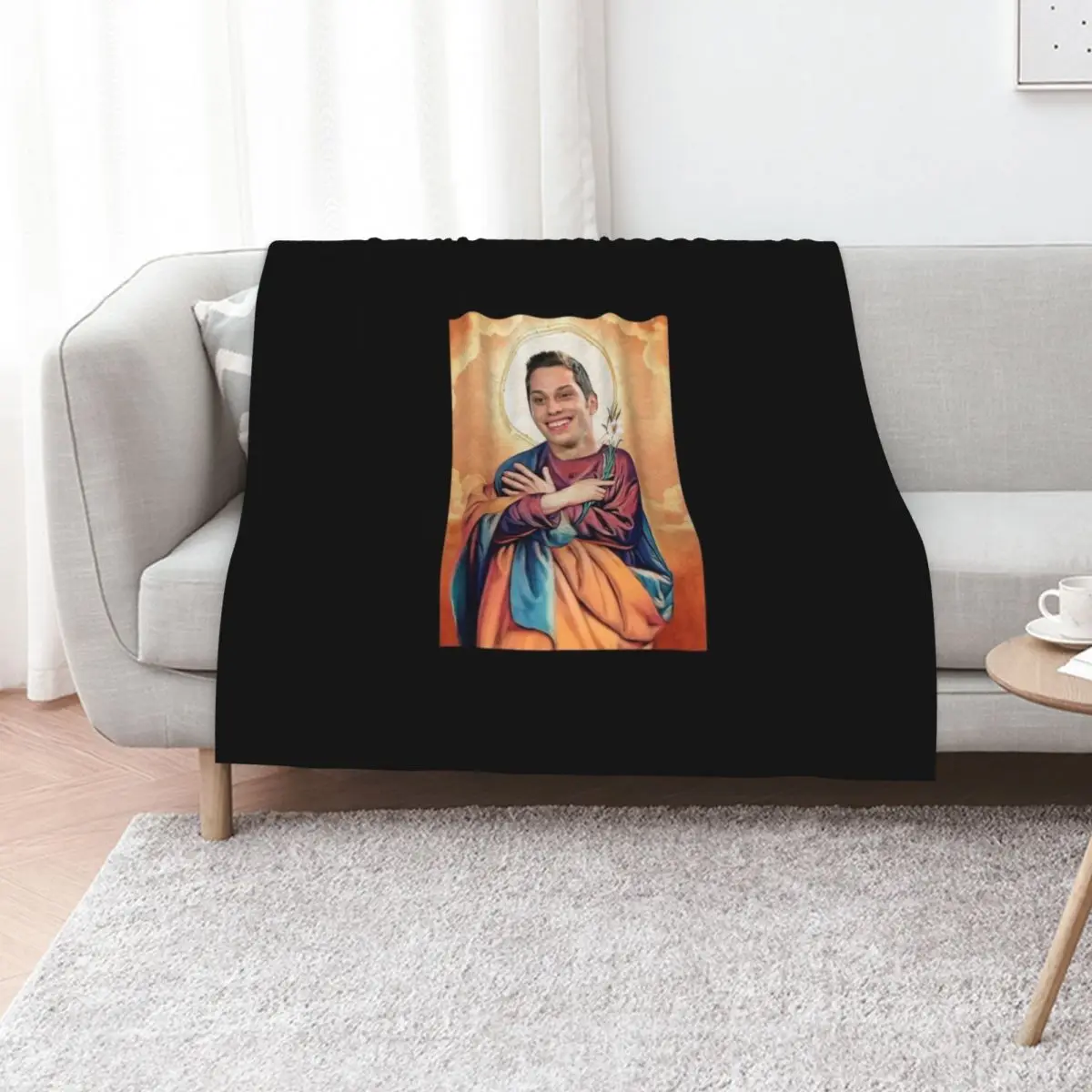 pete davidson prayer candle Throw Blanket Softest anime heavy to sleep Comforter Decorative Sofa Luxury Thicken Blankets