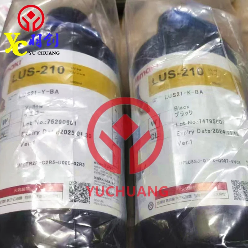 Original Mimaki LUS-210 Ink 1000mL UJV100 Ink With Chip for Mimaki UJV100-160 Inkjet Printer MYCKCLW