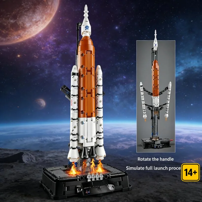 2026 NEW Space Launch System Rocket Bricks, 632PCS STEM Building Toy for Adults Birthday Party Gifts Compatible With Legoed view 2