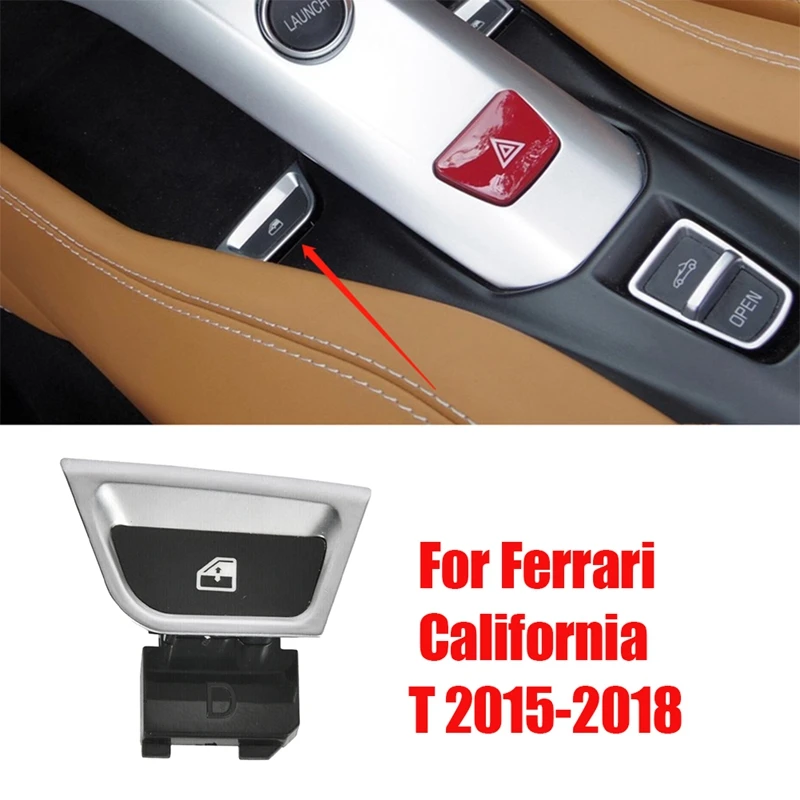 NEW-1Pair 309096 309097 Power Window Switch Button With Supporter For Ferrari California T 2015-2018 Glass Lifter Switch