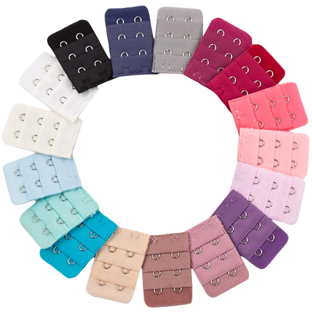 

30 Pcs Extender Hook Extenders Hooks Buckles Shoulder Strap Stretchy Corset Band Back Polyester Women's Elastic