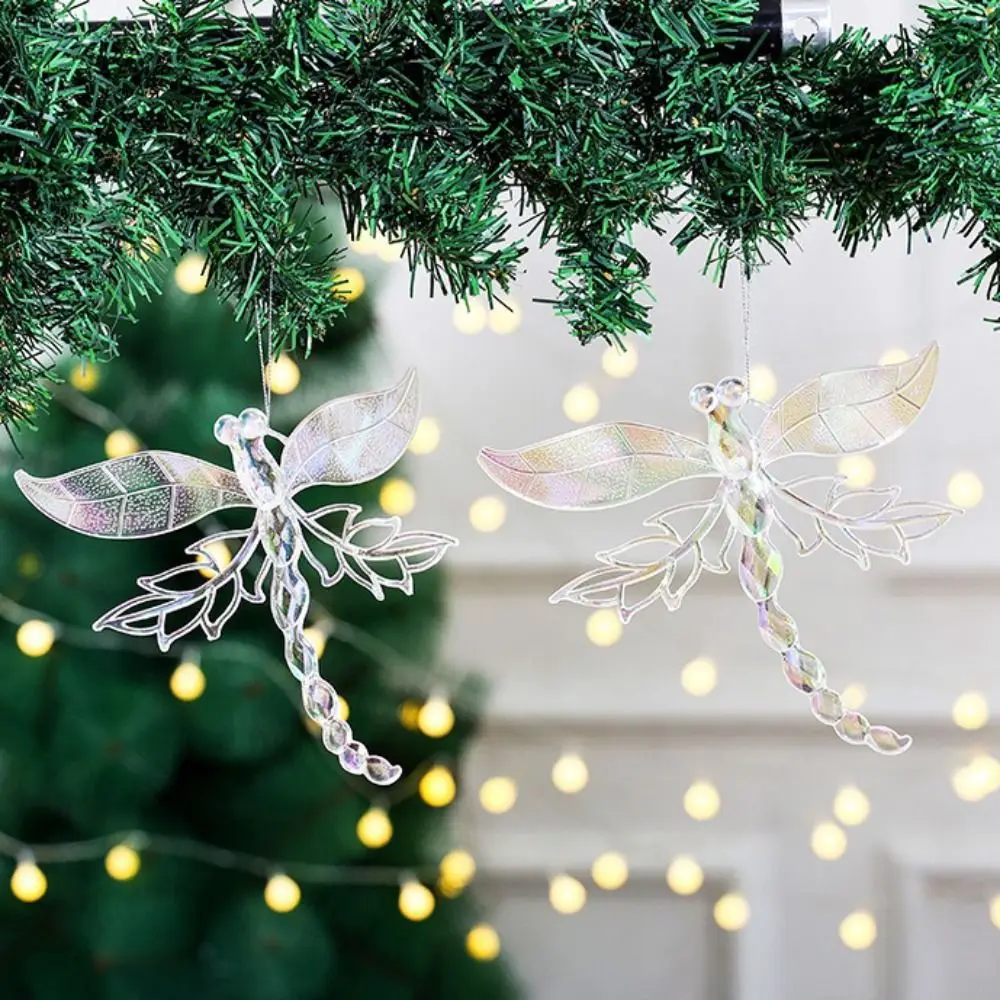 New Plastic Christmas Crystal Pendants Sparkling DIY Christmas Tree Ornaments Crystal Hanging New Year Party