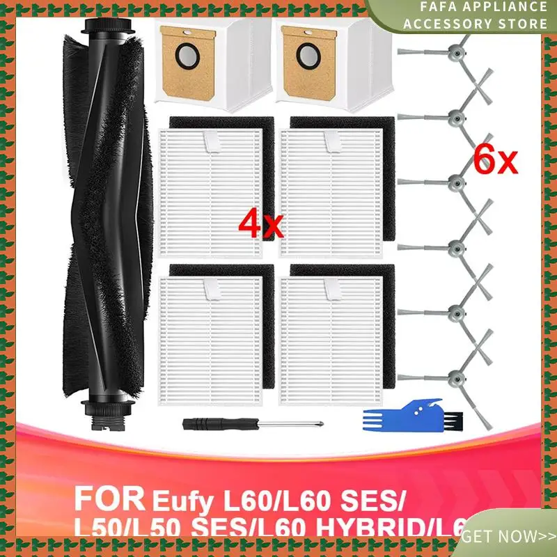 مجموعات الملحقات البديلة لـ Eufy Clean L60/L60 SES/L50/L50 SES/L60 Hybrid/L60 Hybrid SES جهاز آلي لتنظيف الأتربة Parts-A70Z