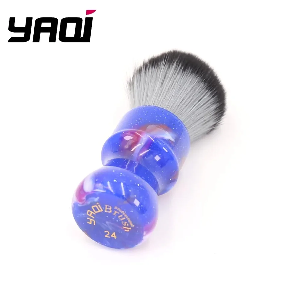 Yaqi Colorful Mysterious Space Color Handle Shaving Brushes Timber Wolf Knot 24MM Men Shaving Brushes Wet New 2026
