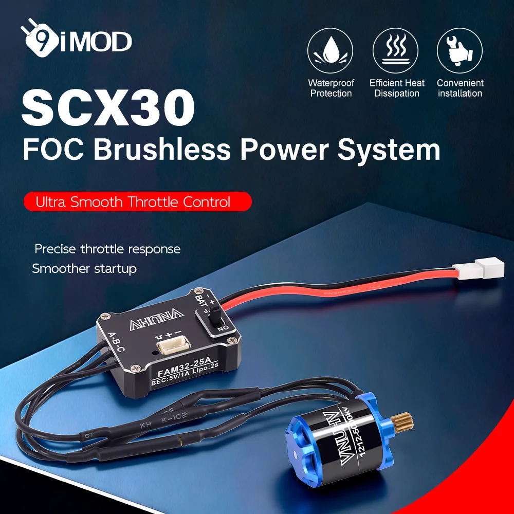 

1:30 Axial SCX30 Scale Rock RC Crawler External Brushless Motor Set 25A 1212-5000KV Upgrade
