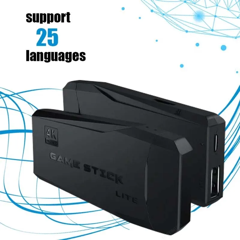 عصا ألعاب تلفزيون 4K HDMI مع وحدة تحكم لاسلكية - دعم مكتبة الألعاب الضخمة لمحاكاة الرجعية على شاشة HD