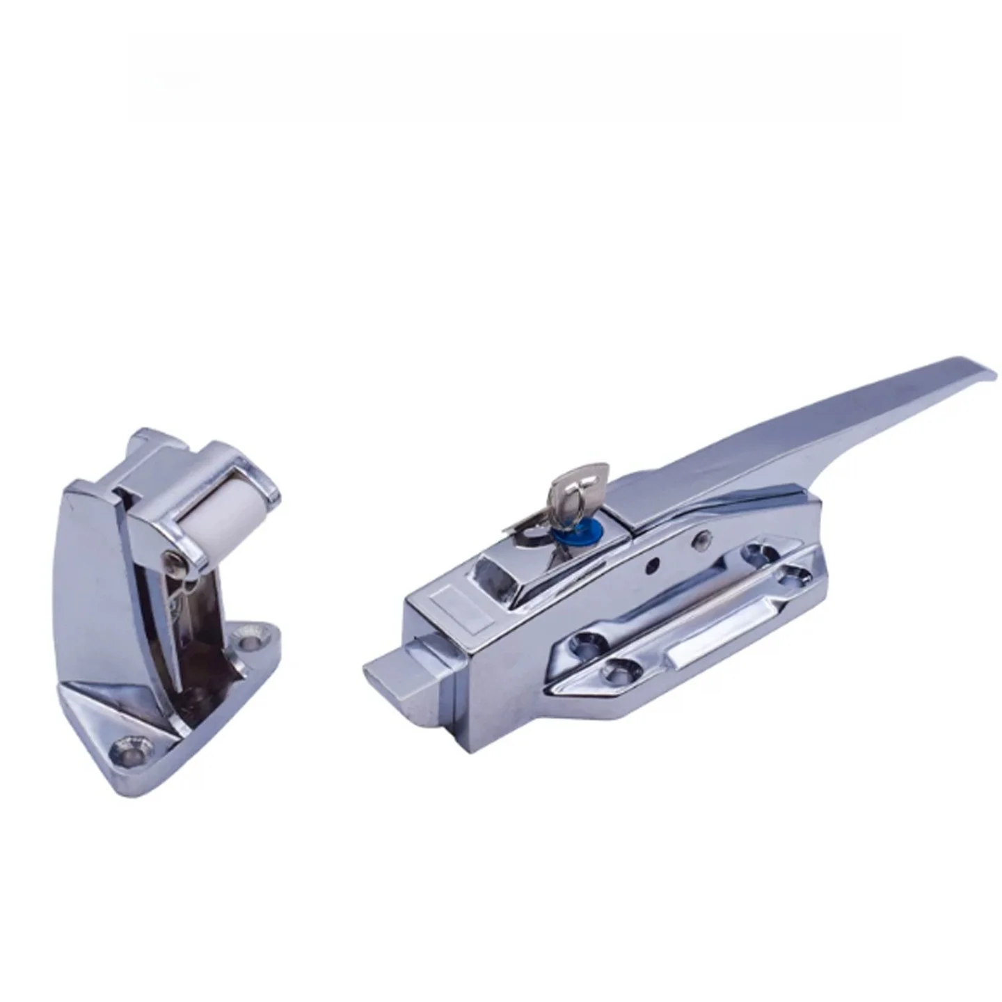 Stainless Steel For Cold Room Door Lock Handle with Push Rod Mechanism for Smooth Operation in Low Temperature Settings