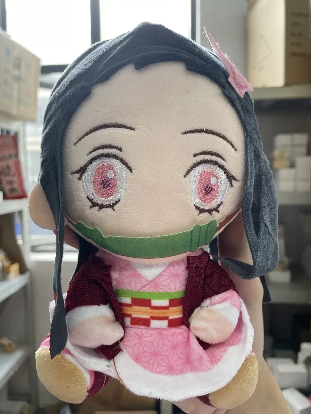 20 cm Dämon Sayaer Push Doll Kamado Nezuko Tanjiro Anime Film Chara c S Stofftier Dämonentöter: Kimetsu no Yaiba Manga Pushie DS Technik ft