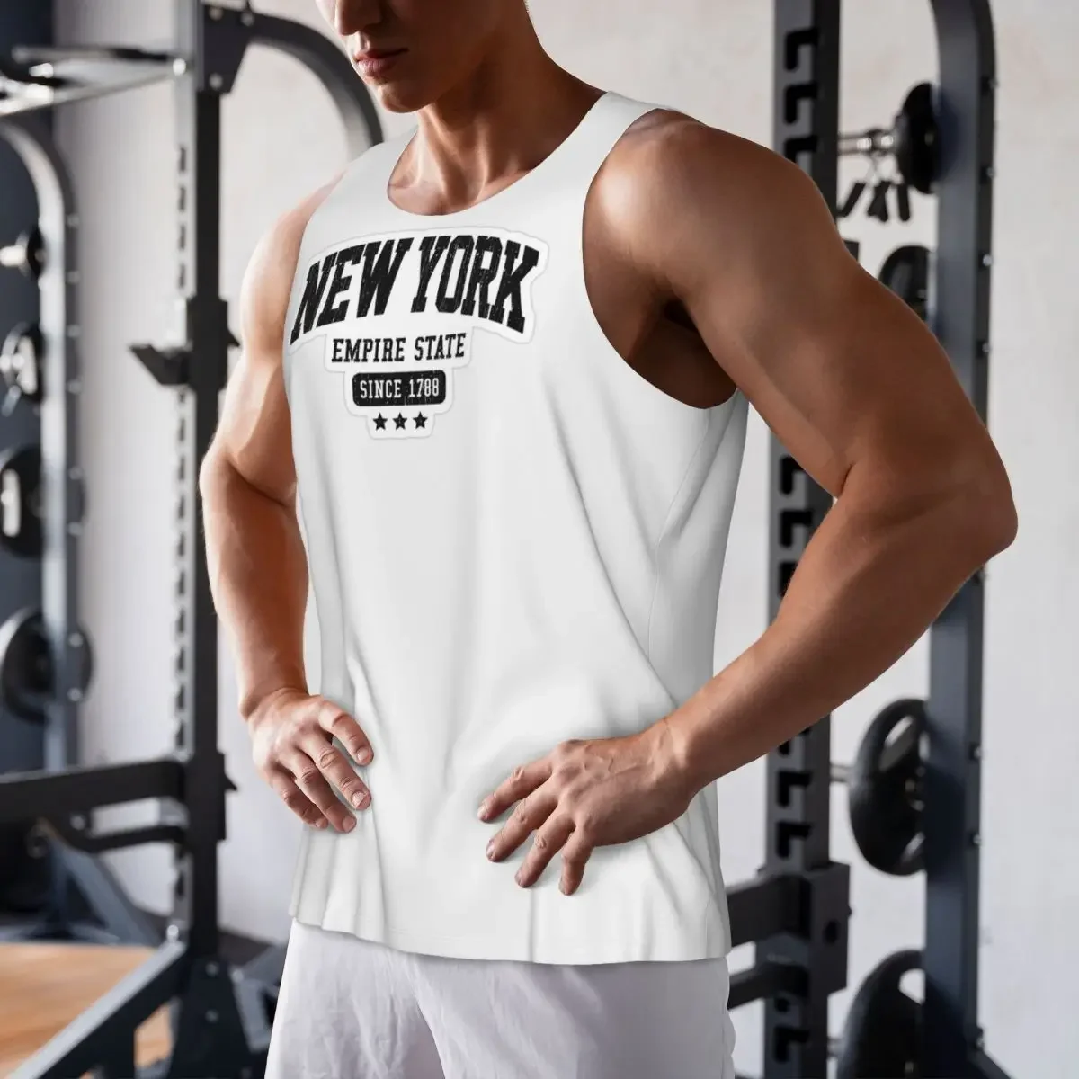 Quick Dry Brooklyn New York Gym Tank Muscle Sleeveless Shirt Bodybuilding Breathable Vest