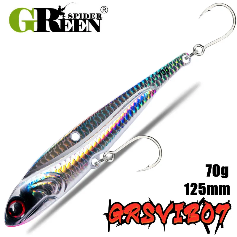 GREENSPIDER VIB рыболовная приманка 125 мм, 70 г, профессиональная приманка для морской рыбалки, искусственный аксессуары для приманки воблер, кренкбейт, плавающая приманка