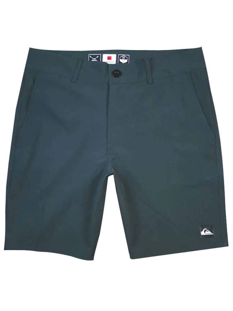 Calções de Surf Masculinos Quiksilver de Verão, Corte Solto, Secagem Rápida, Moda Praia Casual Esportiva, Calções de Cinco Mi...