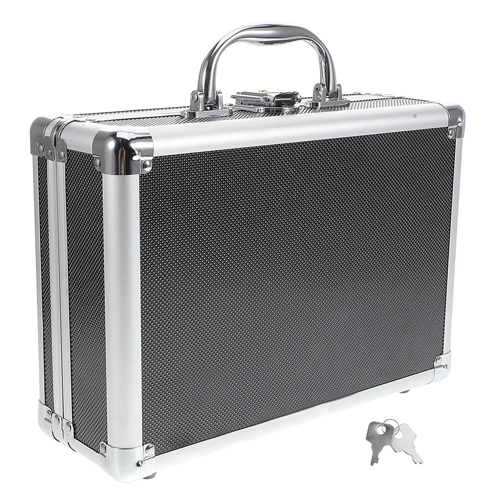 سبائك الألومنيوم صندوق أدوات متعدد الوظائف سعة كبيرة أداة محمولة حقيبة للتخزين أداة محمولة منظم للسفر في المكتب المنزلي