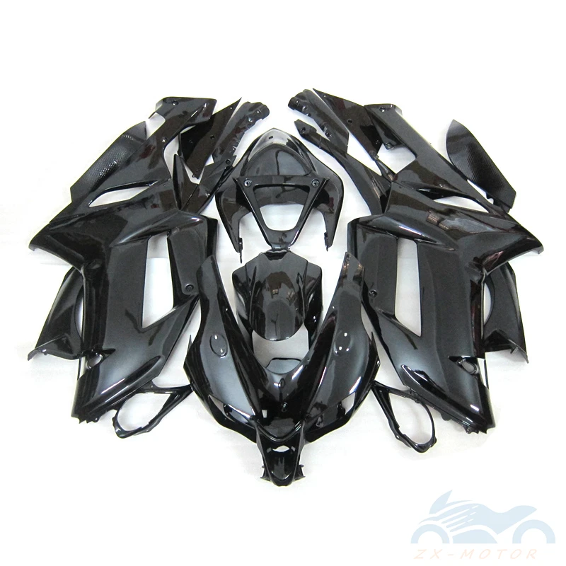 

Injection Body Protection Fairing kits Suitable For Kawasaki ZX6R 2007 2008 Black Motorcycle fairings ZX6R 07 08 AS02