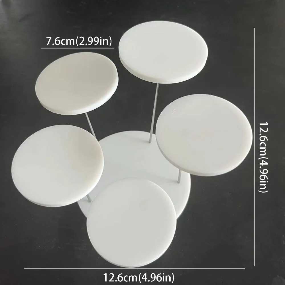 

Transparent Acrylic Display Stand White Black 3-Layer Jewelry Display Stand Acrylic Material Many Styles Dessert Rack