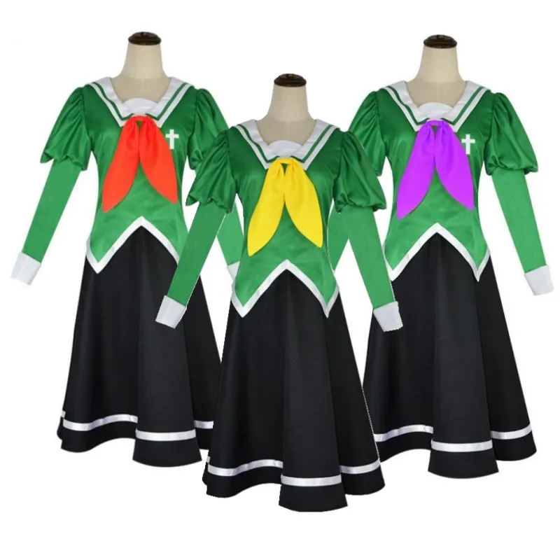 Anime Schwestern In Liebe Yuri Is My Job Shiraki Hime Yano Mitsuki Chibana Sumika Cosplay Costume School Sailor JK Uniform Suit