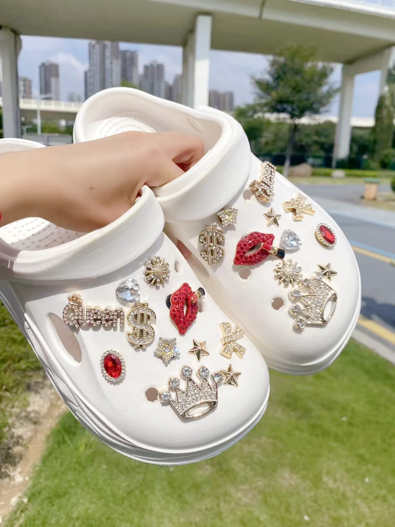 22 pieces of rhinestone beaded bow shoes decorations - DIY detachable shoe accessories, shoe decoration parts, holiday gifts