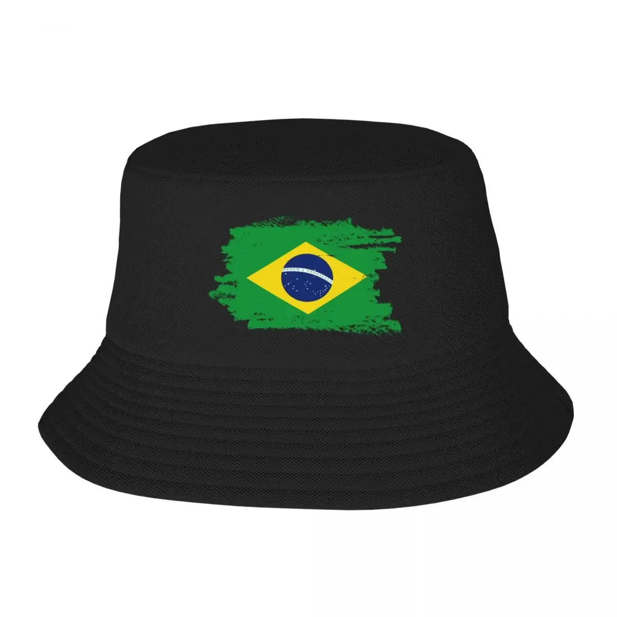 Custom Flag Of Brazil Bucket Hat Men Women Brazilian Proud Outdoor Sun Summer Camping Fishing Cap