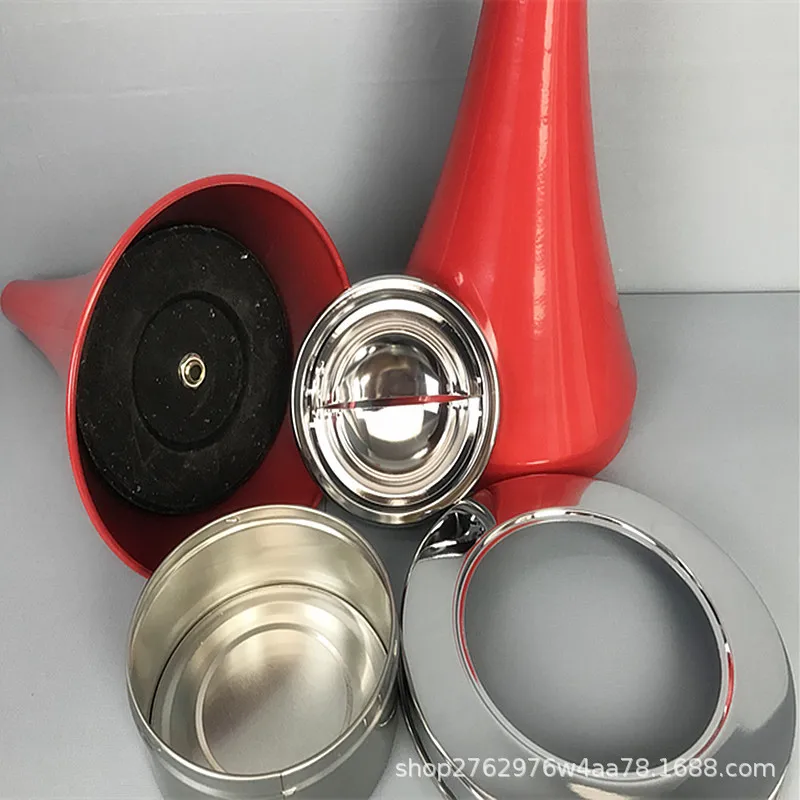 Floor Standing Ashtray with Lid Stainless Steel Anti-Rust Funneling Ashtray Smoking Accessories for Home Office Garden Outdoor