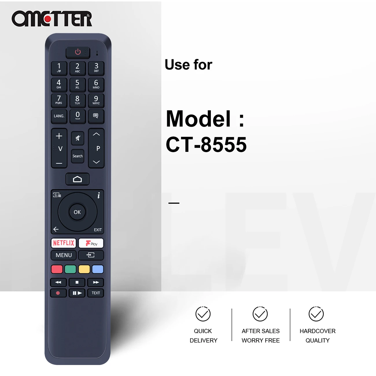 Nuovo CT-8555 RC43161 30102696 per telecomando TOSHIBA Hitachi Smart TV 58 ua2b63db 55 ua3a63dg 65UA4B63DA 43UA3A63DB UA2B