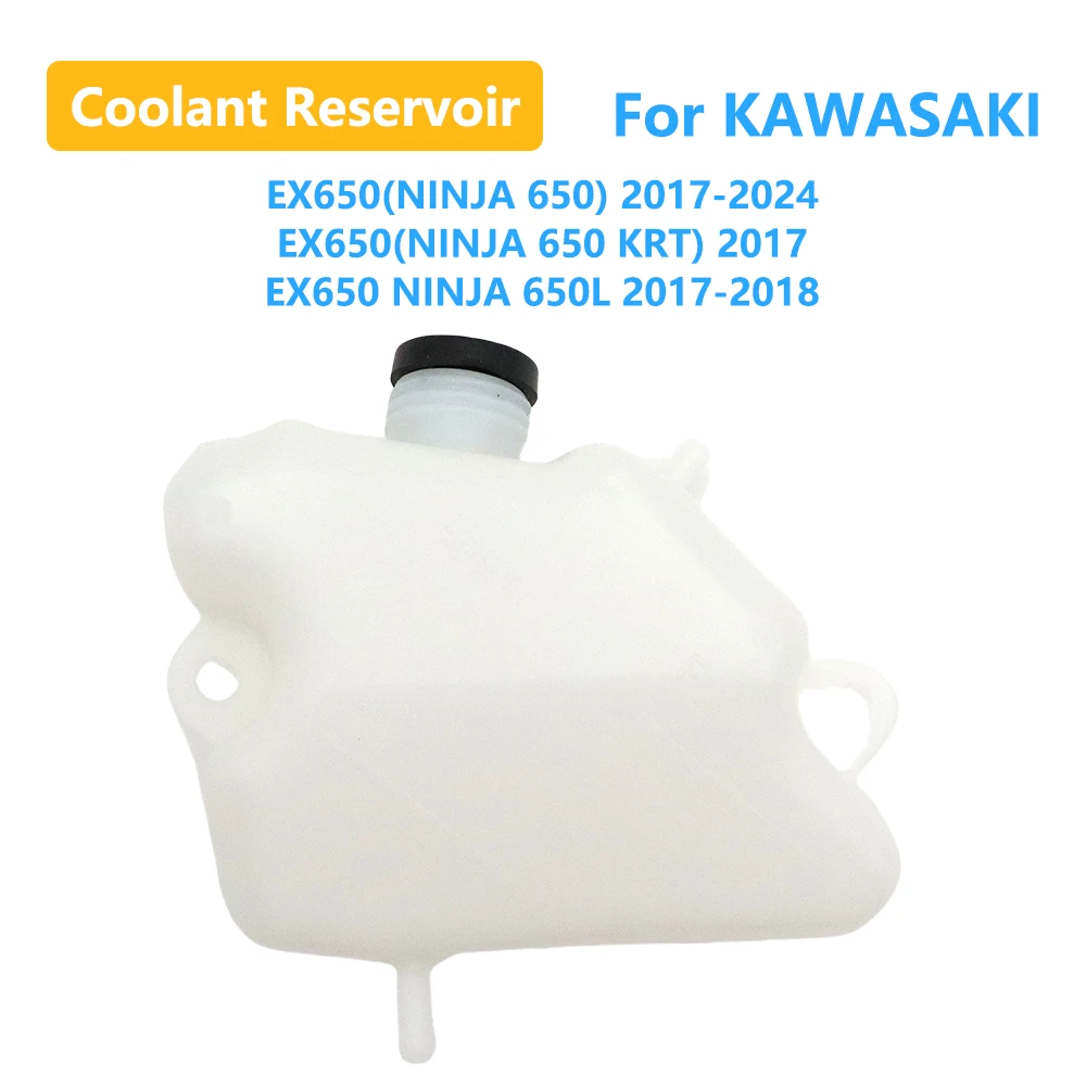 

Motorcycle Coolant Overflow Tank Reservoir For KAWASAKI EX650 Ninja 650 NINJA650 KRT 650L Radiator Coolant Bottle Accessories