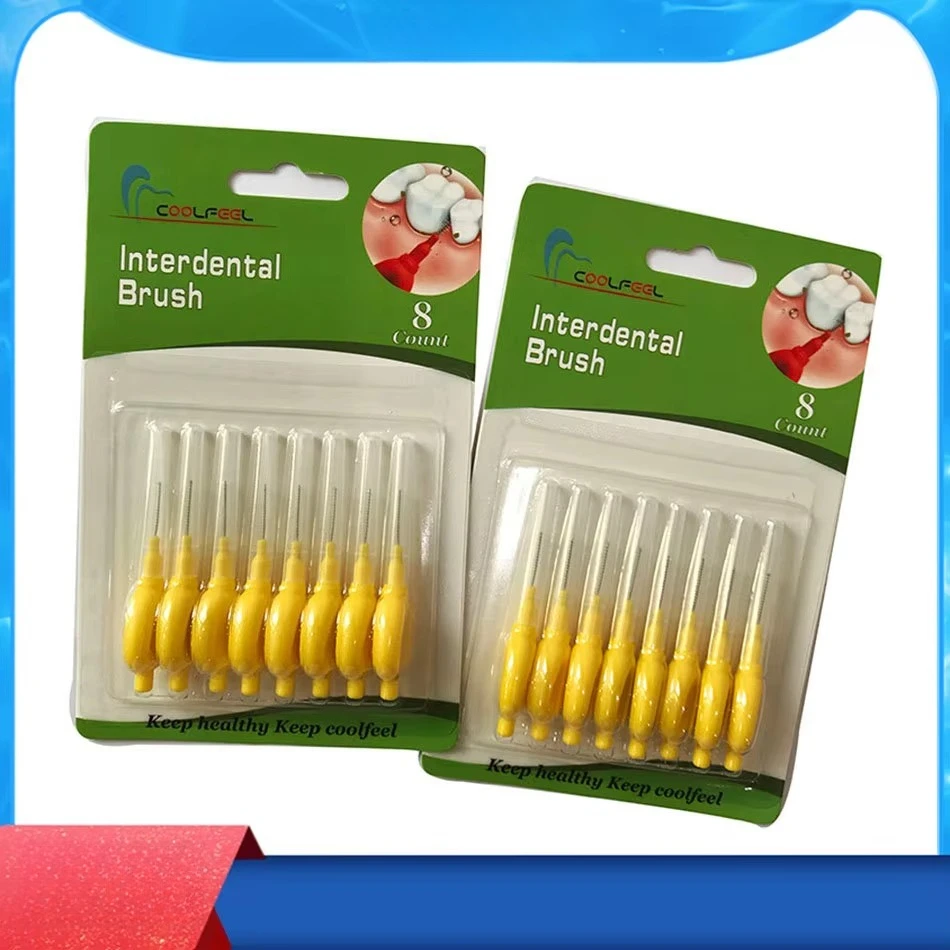 80 Pcs Interdental Brushes Dental Orthodontic Brushes Teeth Floss Dental Oral Hygiene Toothbrush Orthodontic Bracket