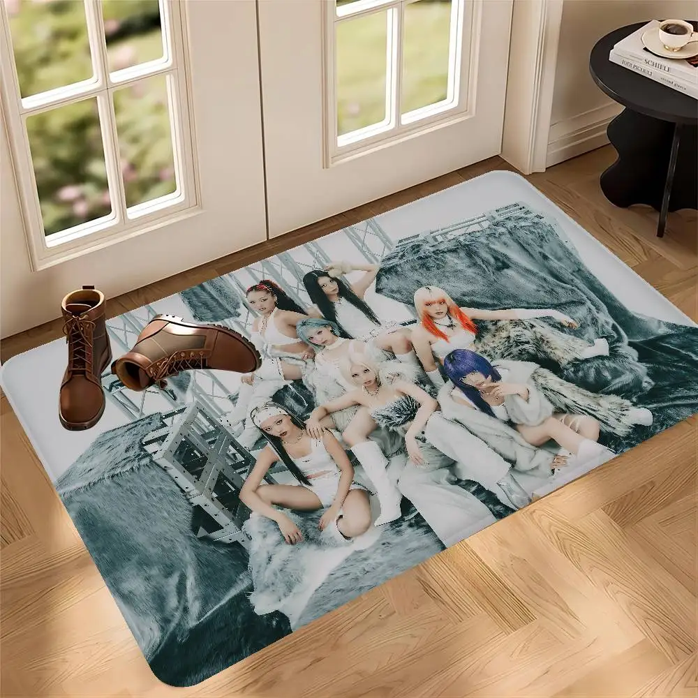 H-HANA Kpop Bathroom Mat INS Style Soft Bedroom Floor House Laundry Room Mat Anti-skid Welcome Doormat