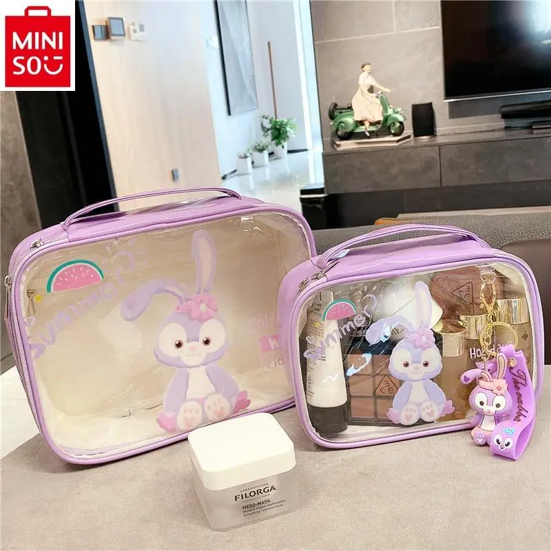 

MINISO Disney Cartoon Stardew Anime Printed Makeup Bag Large Capacity Portable Item Storage Travel Bag