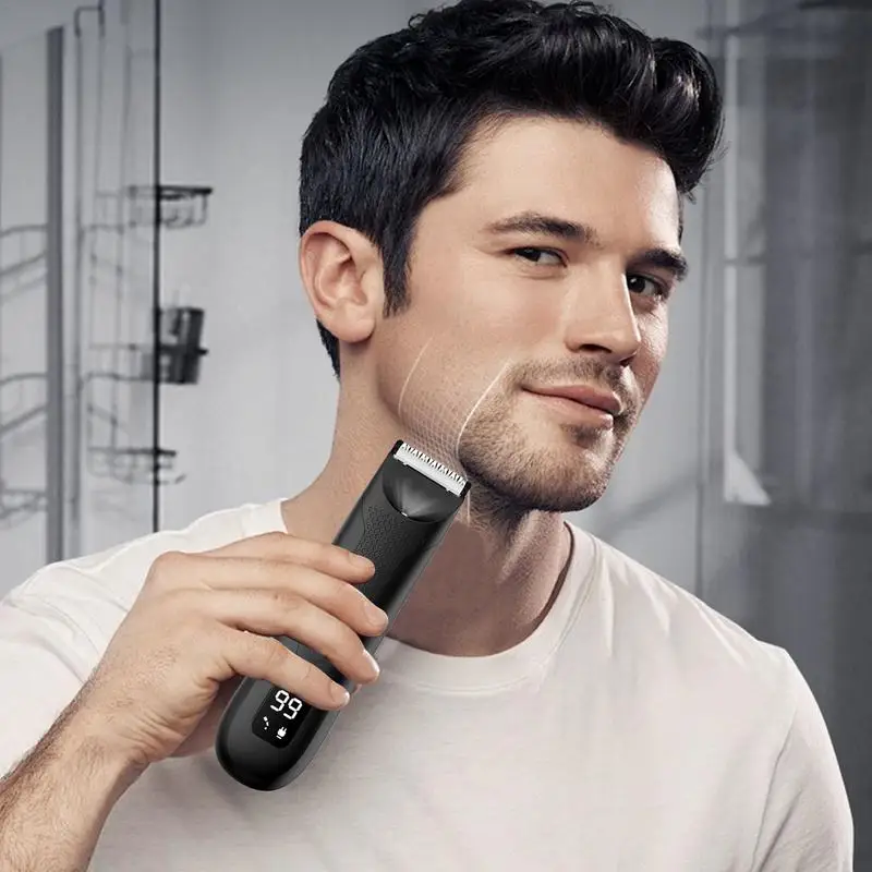 Tagliacapelli elettrico impermeabile piccolo rasoio elettrico Cordless Saferazor Trimmer barba rasoio per capelli strumenti per la cura della barba per gli uomini