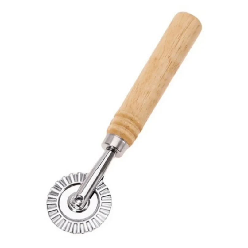 Machine de découpe manuelle de moule à biscuits en relief latéral de gaufrage de boulette en acier inoxydable pour la cuisson des outils de roue roulante de décoration de pâtisserie