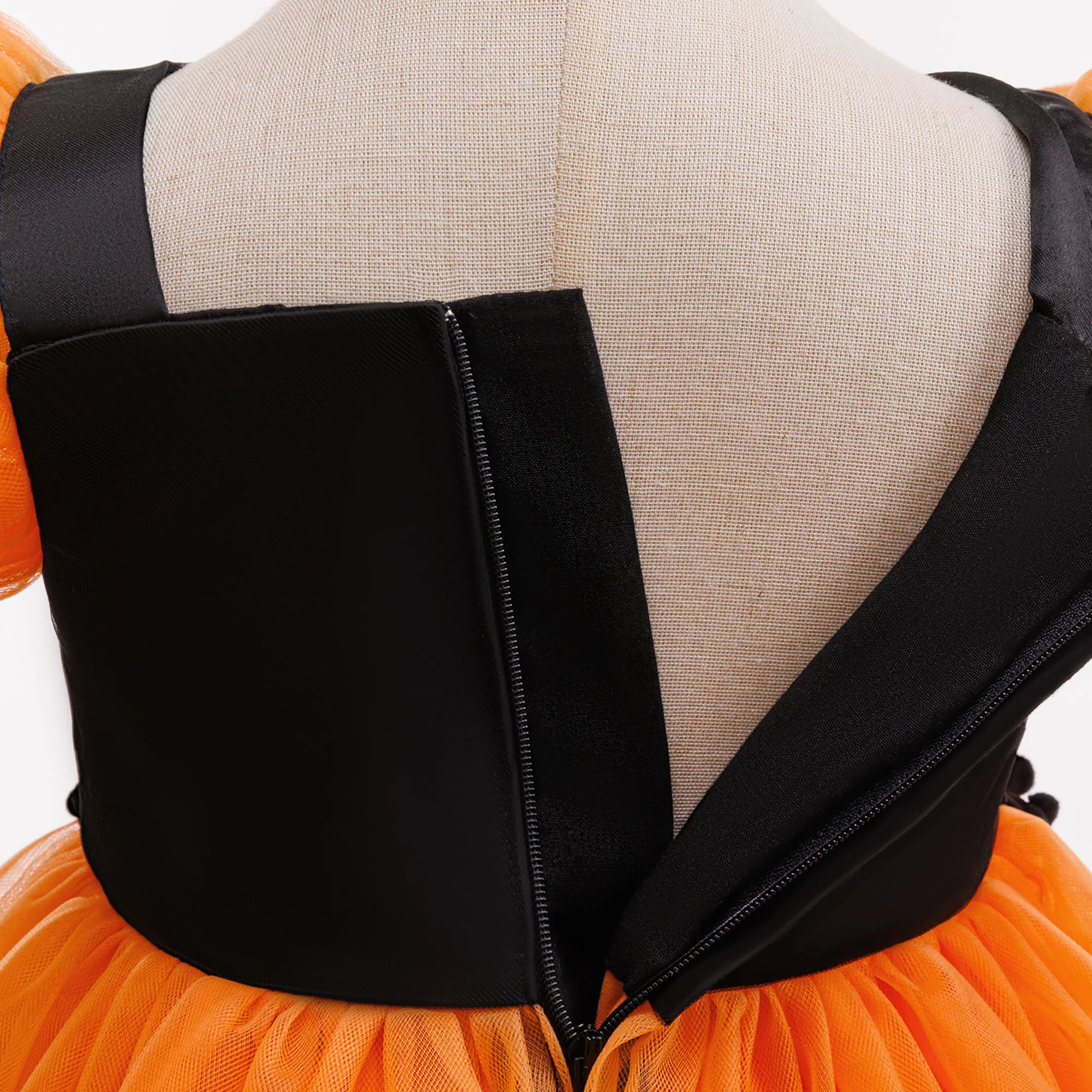 Kleinkind-Kürbis-Party-Kleid für Babymädchen, Kleider für den 1. Geburtstag, Hochzeit, Brautjungfern, Prinzessinnenkleider, Mädchen-Halloween-Weihnachtskostüm – Detail 8