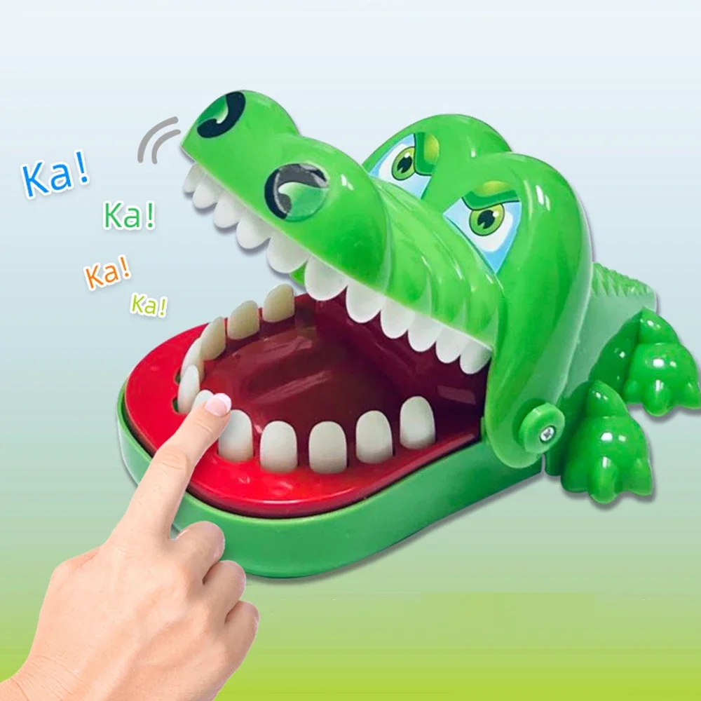 

*Crocodile Teeth Toys Children's Crocodile Bites Fingers Reaction Training Novelty Children's Lucky Game Trick Decompression Toy