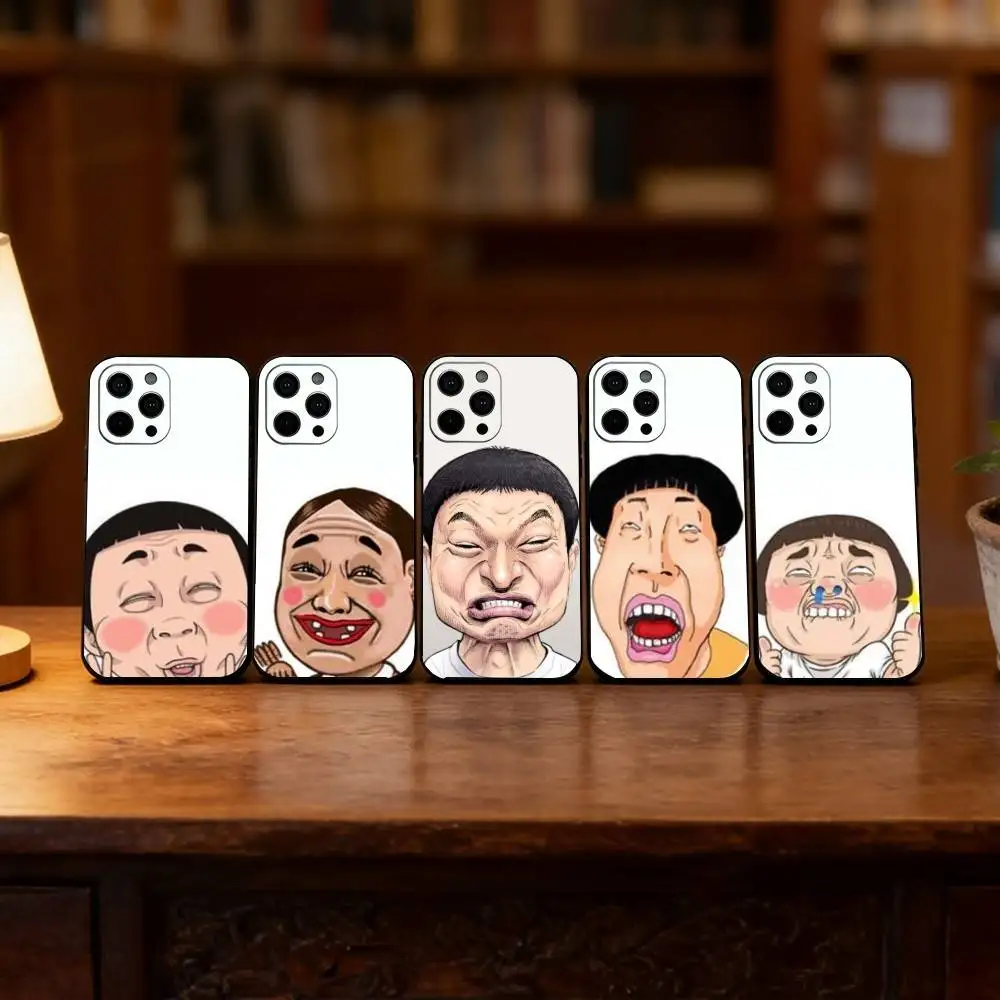 

Silly Cartoons Phone Case For iPhone 17,16,15,14,13,12,11 Plus,Pro Max,XS,Soft Silicone Black Cover