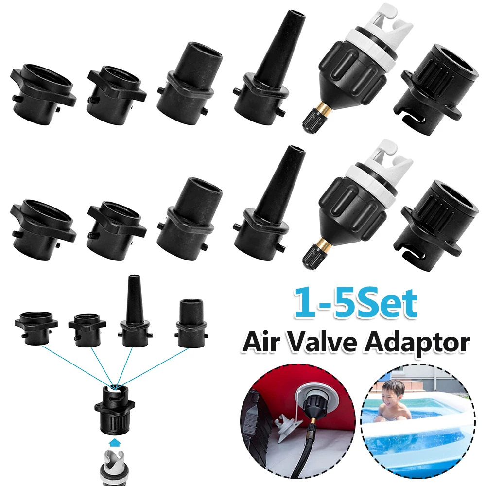 Air Valve Adaptor Wear-resistant SUP Board Inflatable Pump Adapter Paddle Boat Kayak Air Valve Pump Connector for SUP Board Boat