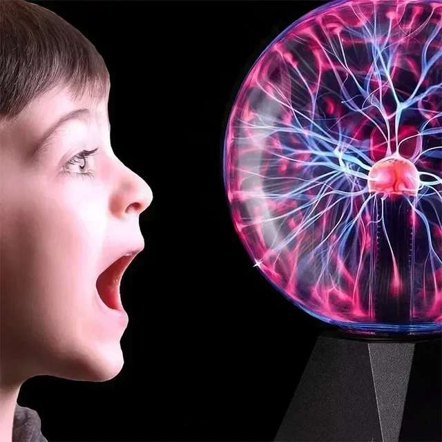 3/4/5/6/8Inch Novelty Magic Crystal Plasma Ball Touch Lamp LED Night Light Kid Birthday Christmas Gift Decor Electrostatic Flash 6