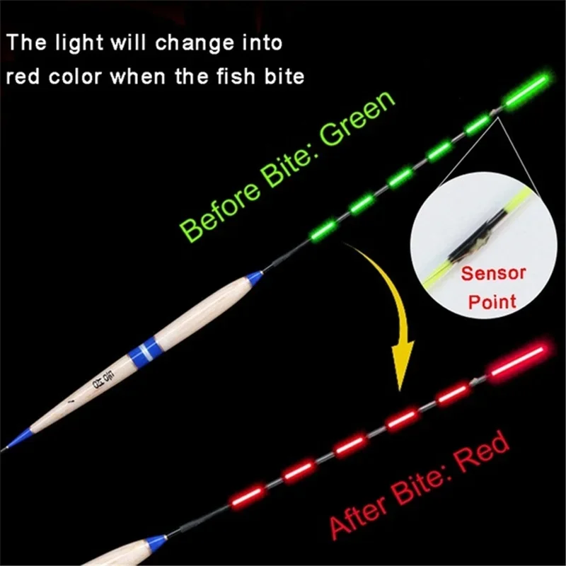 

Smart Fishing Float Bite Alarm, LED Light, Color Change, Automatic Night Electronic, Changing Buoy, Glow in the Dark, CR425