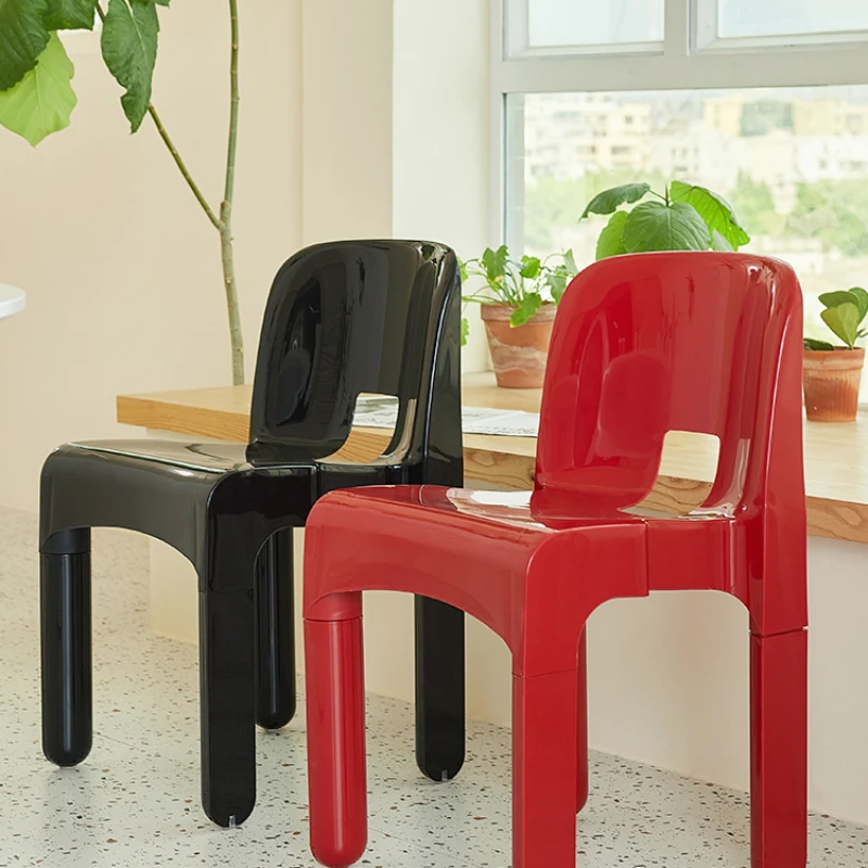 Medieval ins dining chair vintage shoots creative plastic for coffee shop backrest.