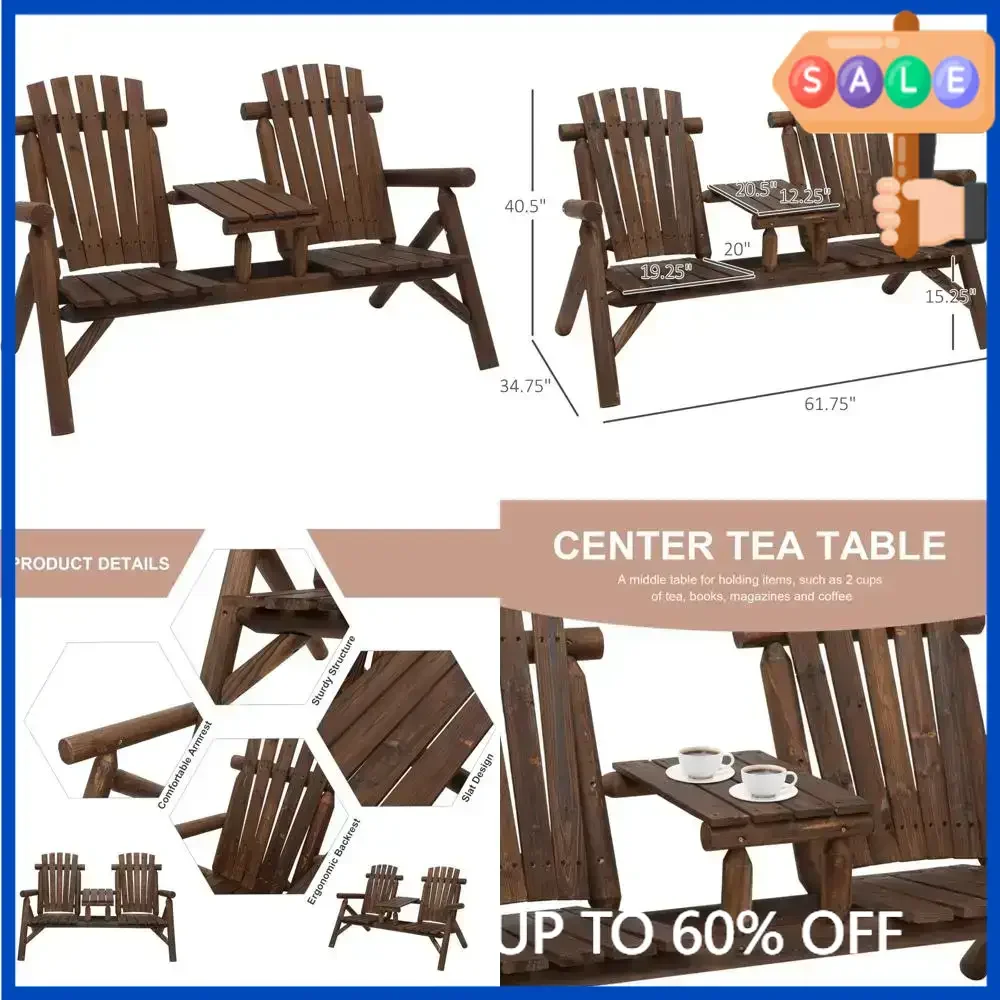 

Хит продаж! Горячие предложения! Комплект из двух всепогодных композитных кресел Адирондак с подстаканниками - уличная мебель из HDPE в цвете W.