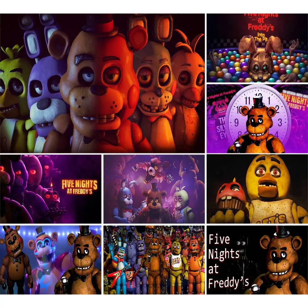 Fondos de fotografía para niños, decoración navideña de chimenea, fondo para estudio fotográfico, FNAFS Five Nights At F-FreddyS
