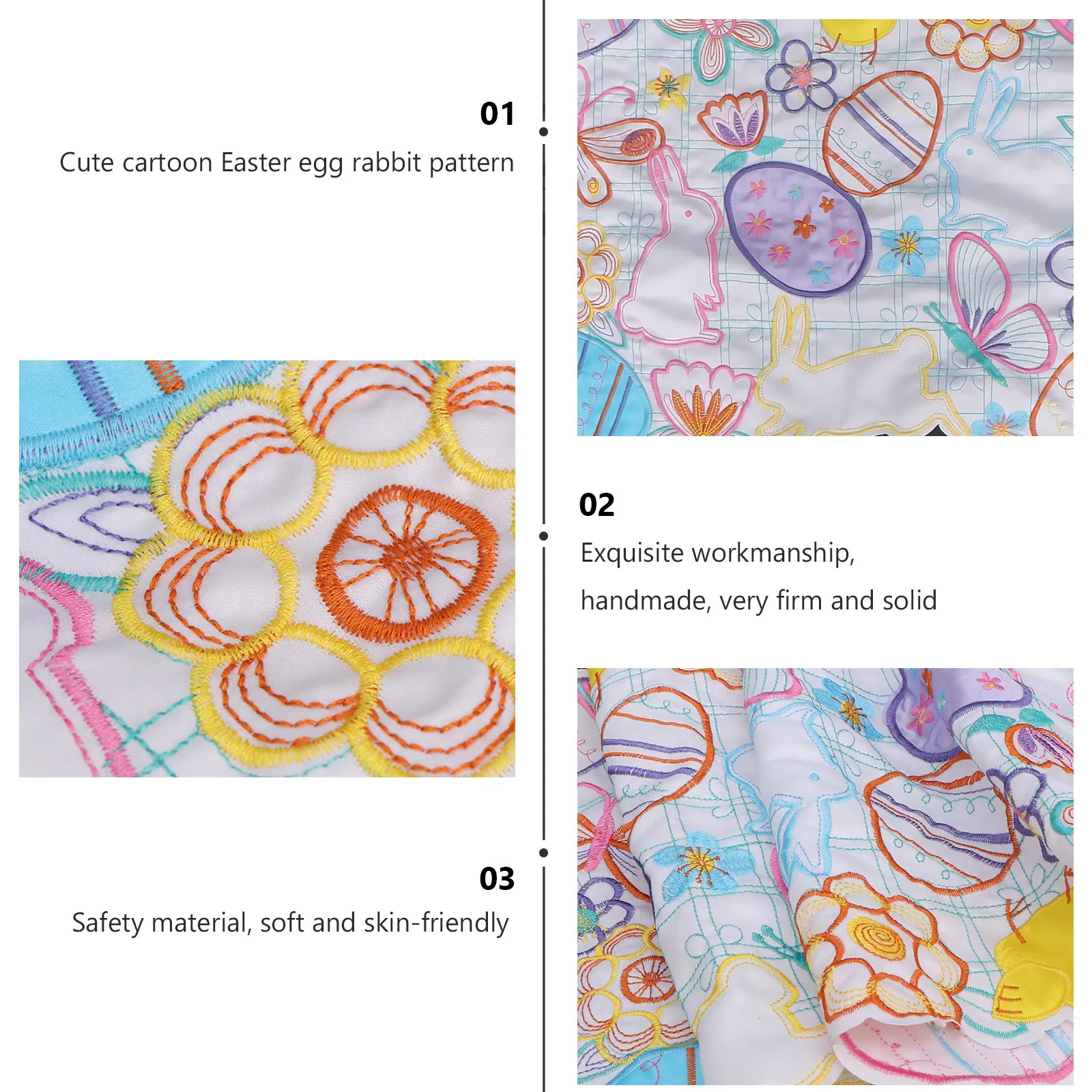 1 Pezzo Tovaglietta a Forma di - Embroidery Egg recensione e prezzo
