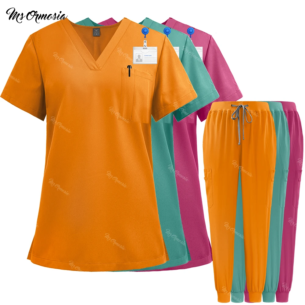 

Jogger Pants Clinical Workwear Set Medical Surgical Uniforms Woman Men Scrubs Set Nurse Doctor Clothes Beauty Wear Nursing Suits