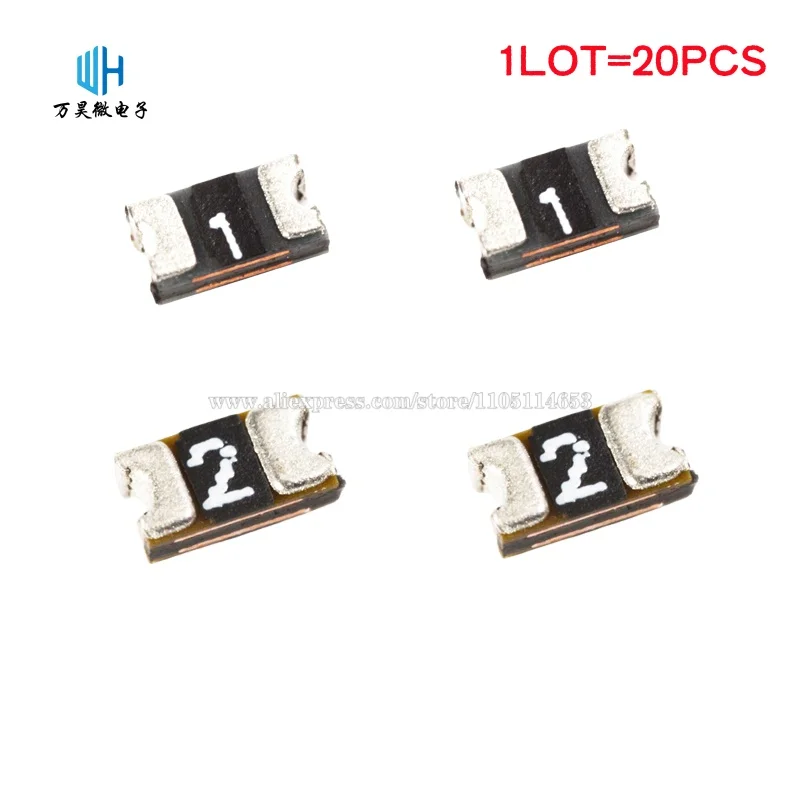 20PCS PPTC PolySwitch Self-Recovery Fuse 1608 0603 10MA 50MA 100MA 0.5A 1A 2A 3A Automatic recovery fuse SMD Resettable Fuse