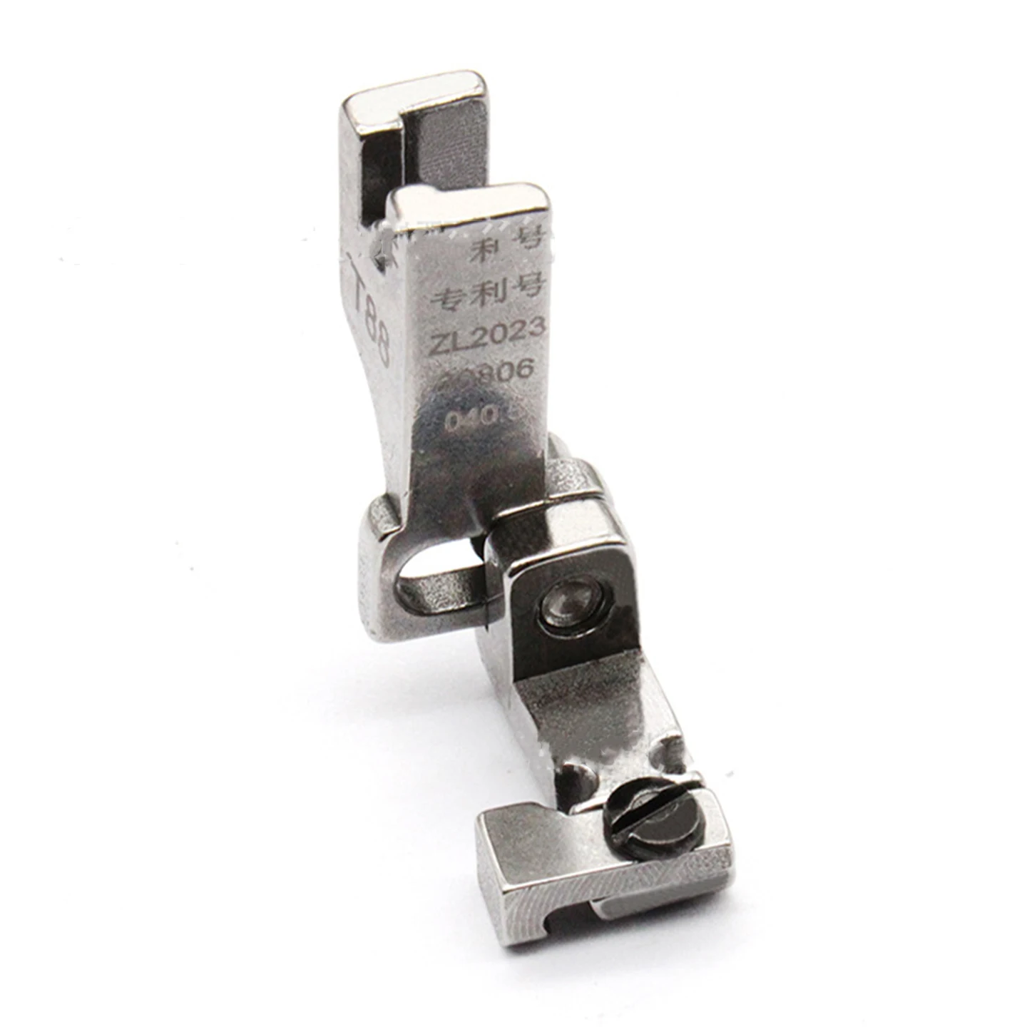 T88 Adjustable Invisible Zipper Presser Foot Solid Full‑Steel Left‑Right Adjustable Width 2‑3mm For Industrial Computerized Flat
