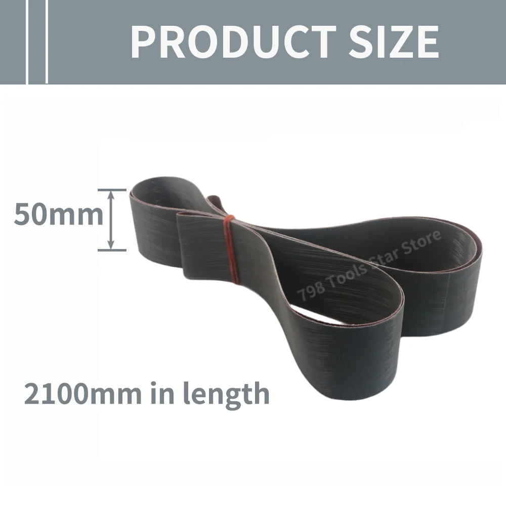 7PCS Sanding Belts 2100x50mm,P320-P5000/A3-A45 Pyramid Abrasive Belts for Metal Polishing Hardware Finishing Stainless Steel DIY