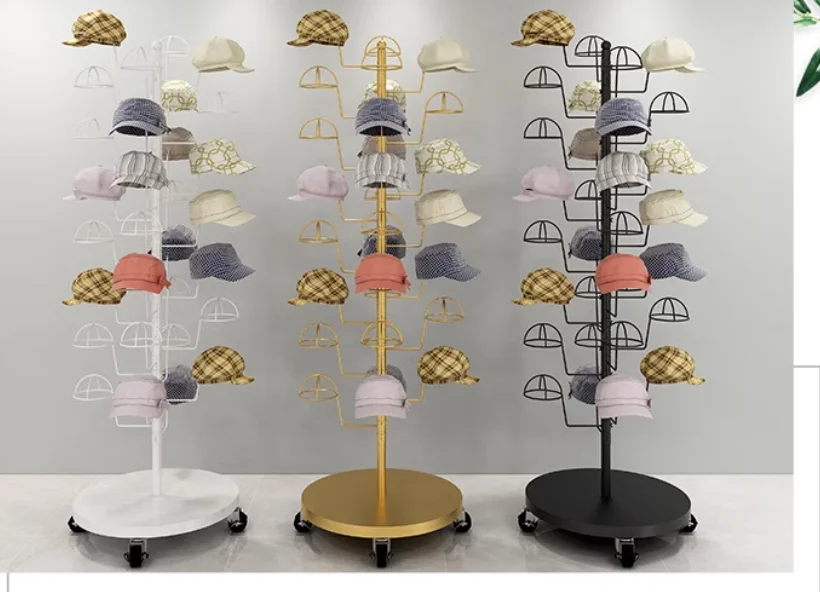 

Hat display stand Mother and child clothing store clothes stand multi-layer hat holder sun hat storage shelf